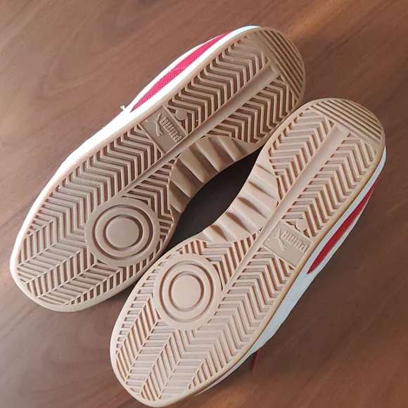 Red Puma California sneakers gum sole size 11 mens - Picture 7 of 10